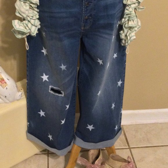 Plus Size 20 Upcycled Magnolia Pearl Inspired Jean - Picture 4 of 9